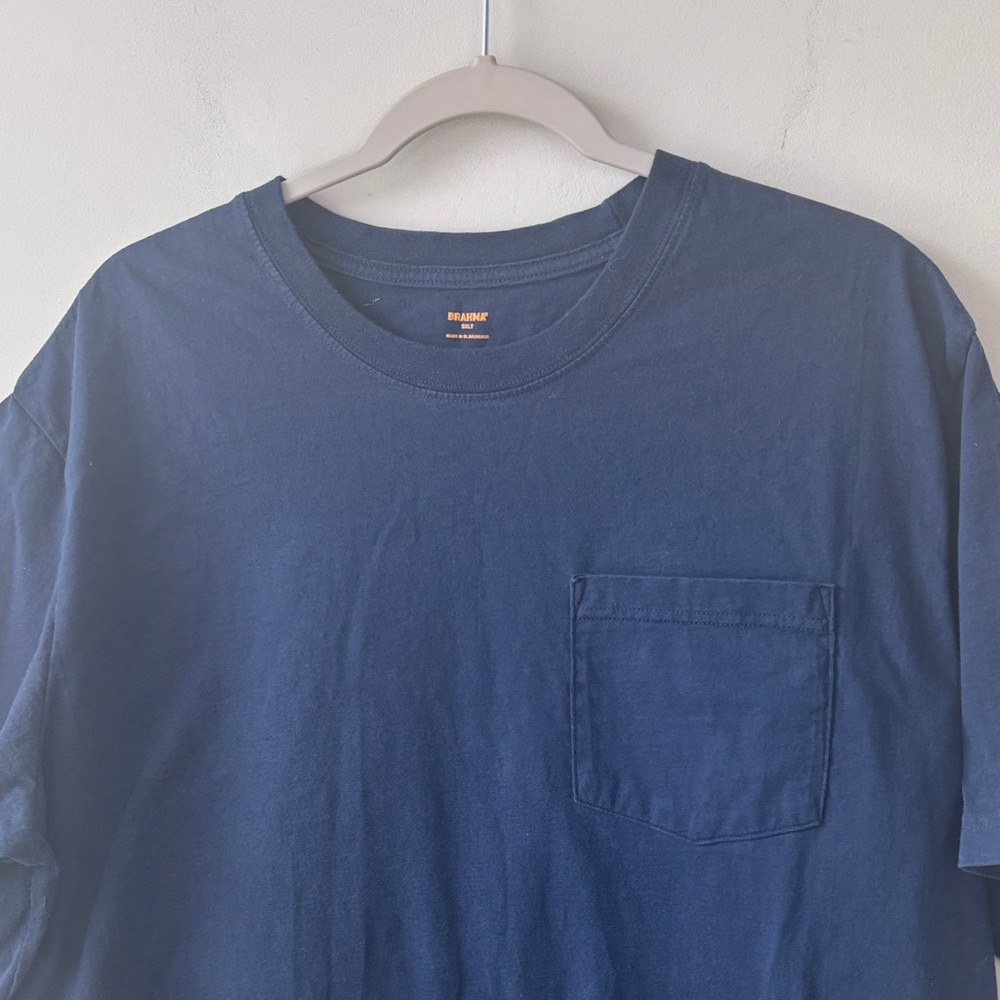 Brahma Men's Navy Blue T-Shirt Men’s Big and a tall Size 3XLT - Picture 2 of 5